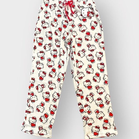 Hello Kitty “Poses All Over” Fuzzy Soft Touch Pajama Pants Womens size X-Large - Picture 5 of 12